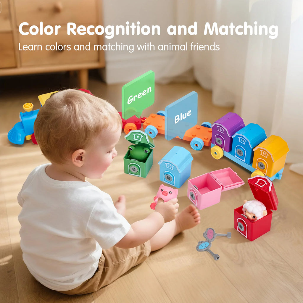 Tots and Mom Train Set with Farm Animals