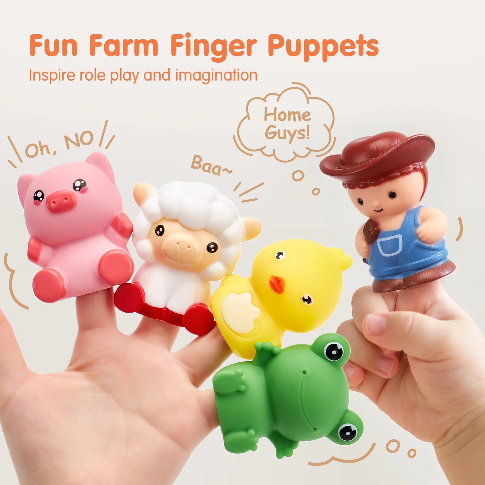 Tots and Mom Train Set with Farm Animals